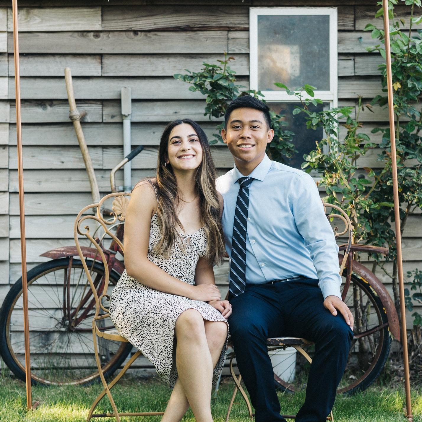 May 2021  - Enjoying our last college banquet during our senior year at a lavender farm in Walla Walla, Washington.