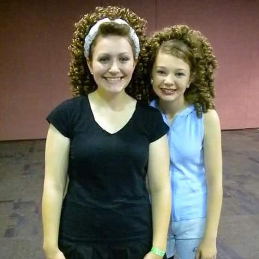 Hannah was the reason I started Irish dancing, here we both are competing at National Championships! Hannah was in a boot, so we pushed her wheelchair around Disney but we got to skip all the lines!