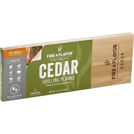 Fire & Flavor Grilling Planks, Cedar - 2 planks, 12.7 oz