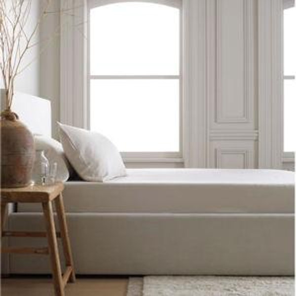 King - Sand European Linen Fitted Sheet Set - Without Flat Sheet