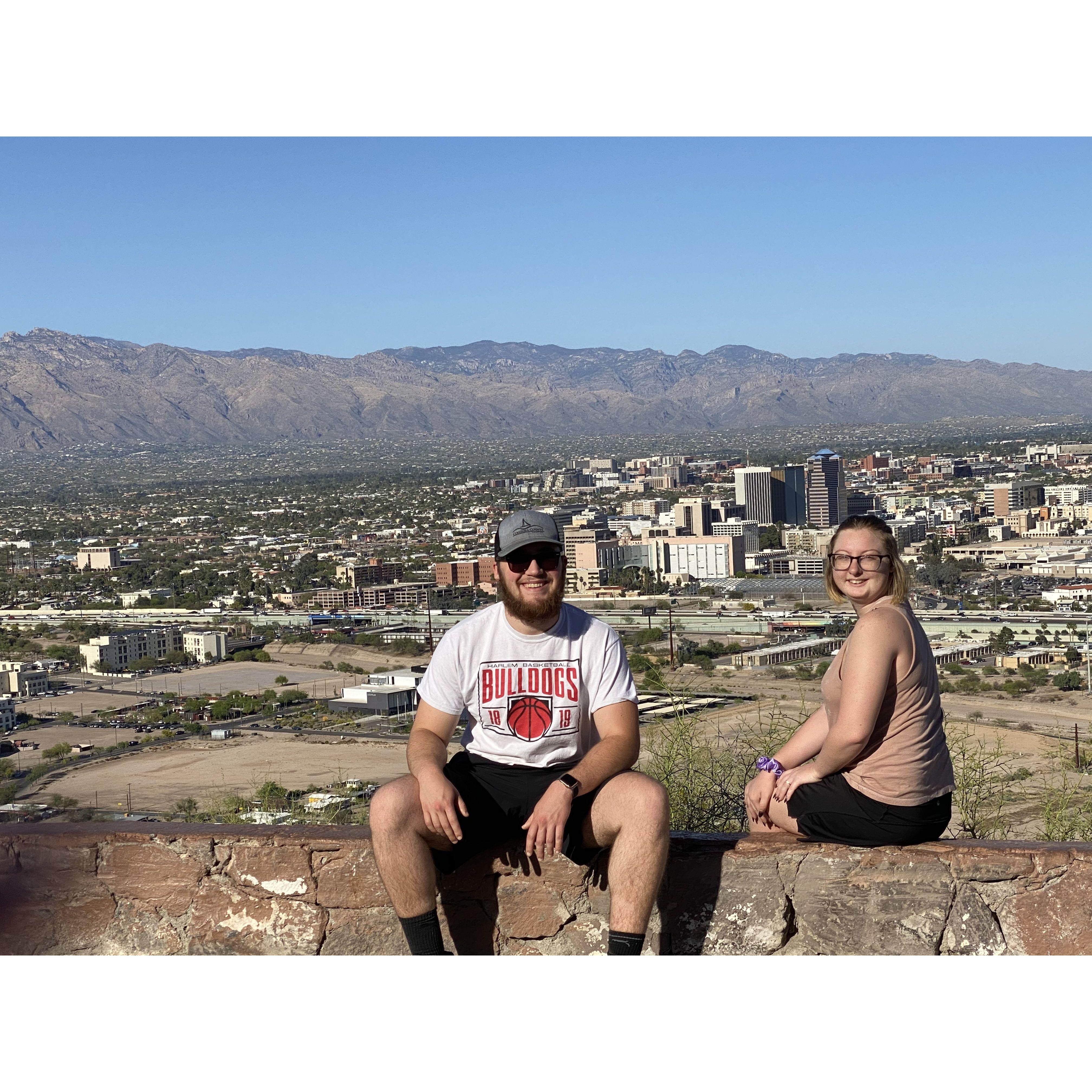 In Arizona at ‘A’ mountain!