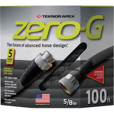Zero-G 5/8-in x 100-ft Premium-Duty Kink Free Woven Gray Hose