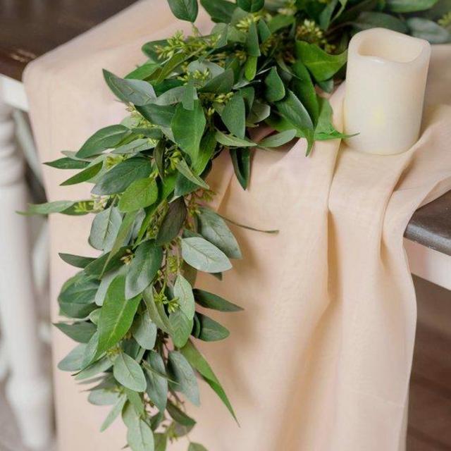 Eucalyptus Garland, Artificial Garland Table Runner, Greenery Garland, Boho Wedding Decor, Eucalyptus Decor, Eucalyptus Wedding Garland