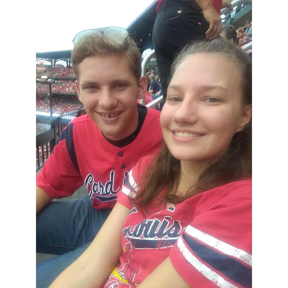 Cardinal's Game on Noah's Birthday in 2018. This is the day Noah asked Jacqui to go on an "actual date" (as if we hadn't been together for several months).