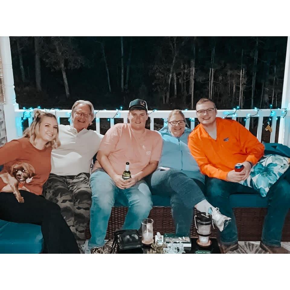 Celebrating Thanksgiving 2020 with the Koekkoeks and Paul Hawkins at our house in Williston, South Carolina