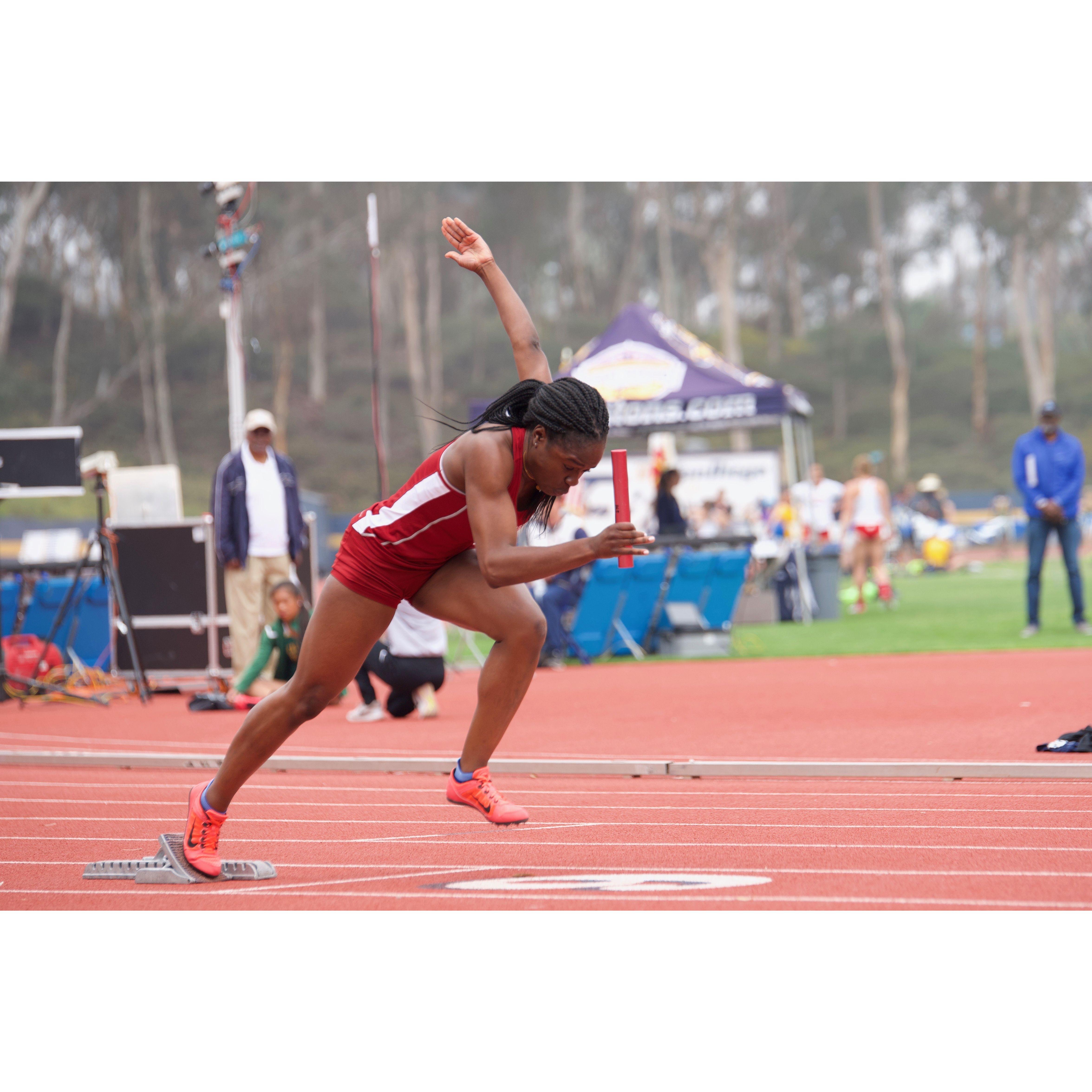 Michelle at track meet | Williamstown, MA - 2018