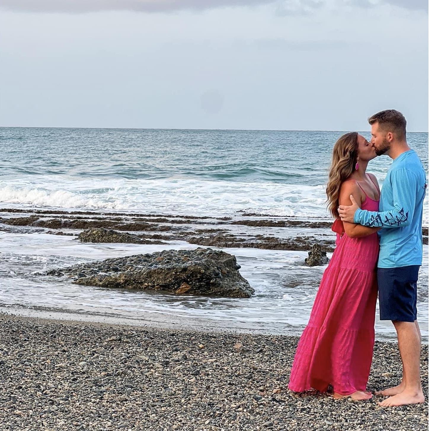 He proposed in Puerto Rico! Our favorite place to be is the beach <3