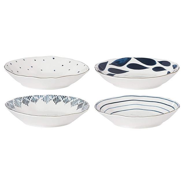 Lenox Blue Bay 4-Piece Set Pasta Bowls, 4.75 LB