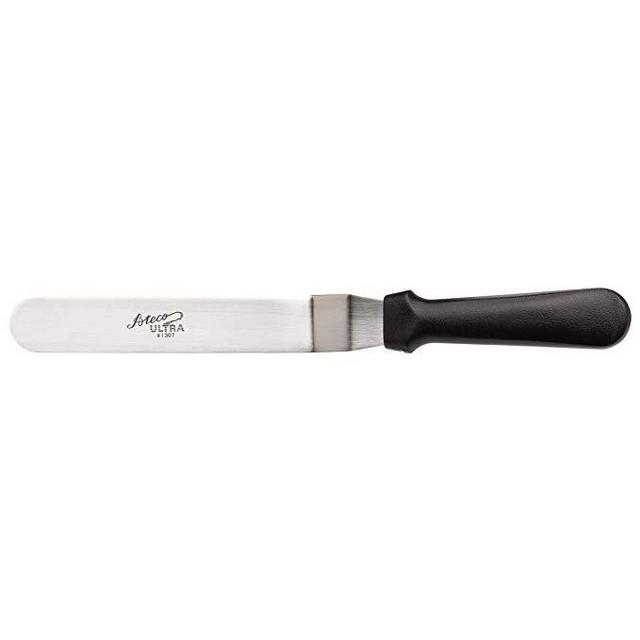 Ateco 1307 Ultra Offset Spatula with 7.75 by 1.25-Inch Stainless Steel Blade, Plastic Handle, Dishwasher Safe, Silver