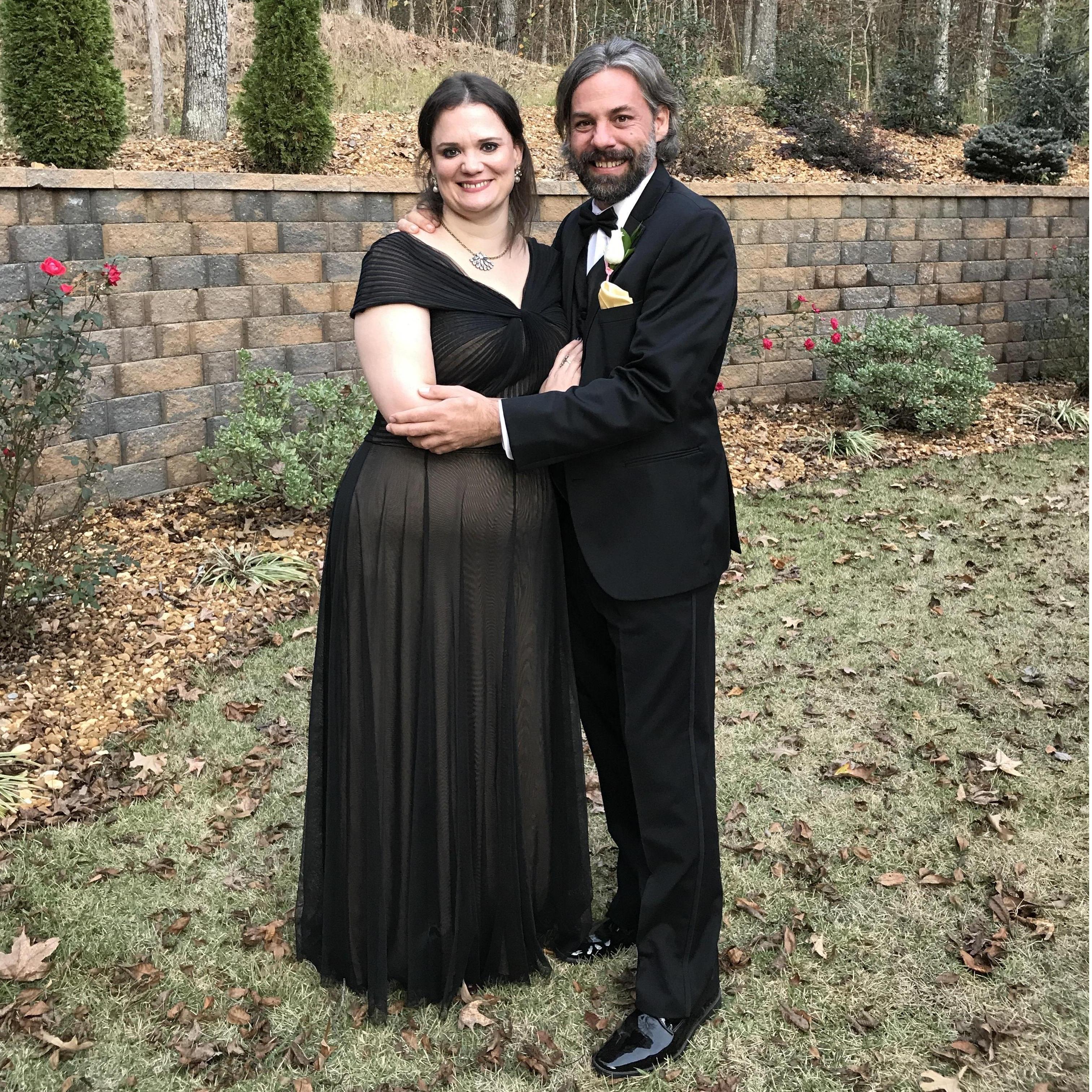 Dressed up for Brian's college buddy Bob and Edie Simmons' wedding in Tennesee | November 2017