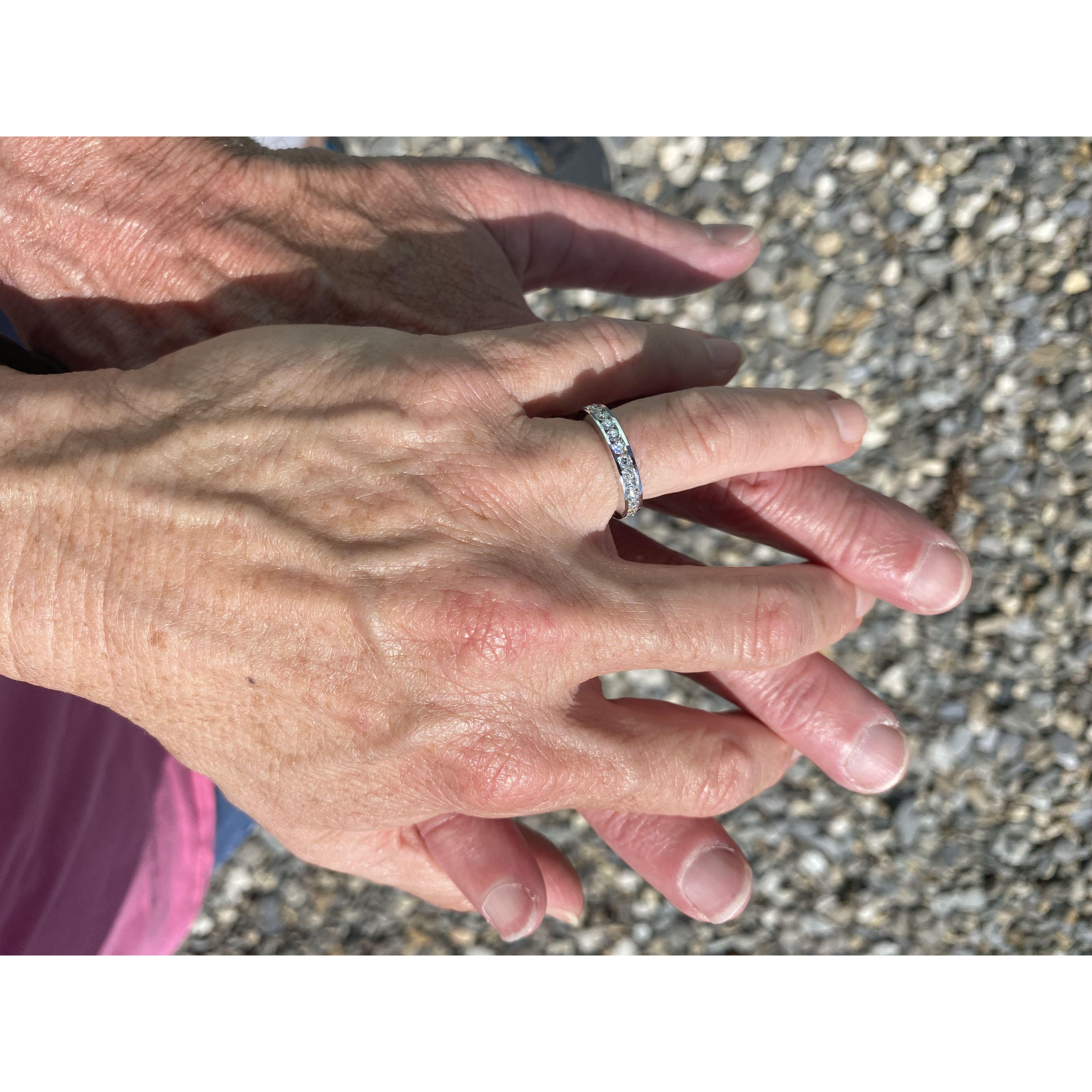 The perfect engagement ring.  We both love it