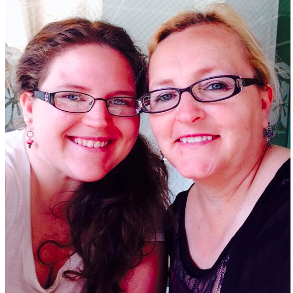 Mother of Bride with her daughter in Japan! Bethany met Brian shortly after returning home from this trip.