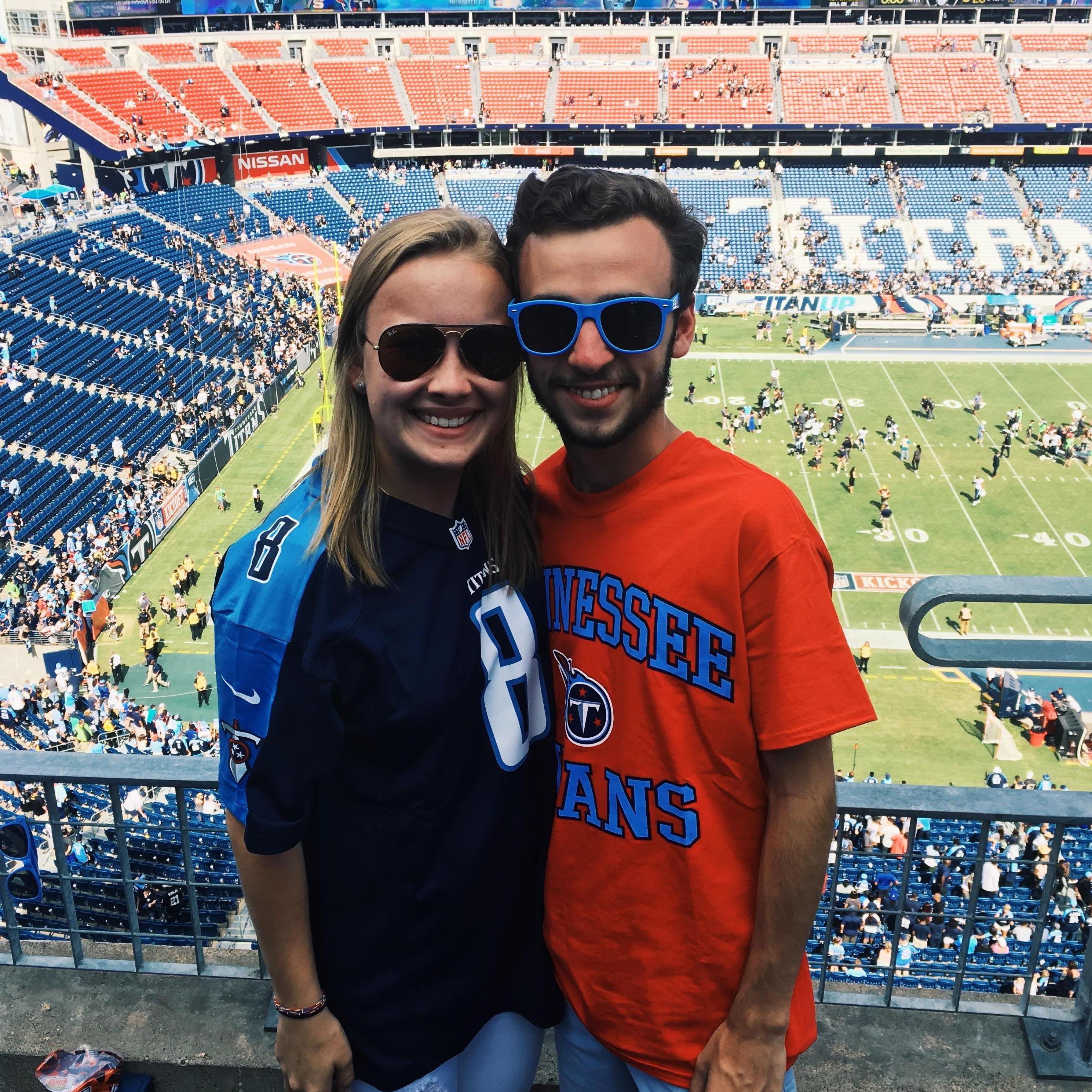 September, 2017 - Ansley's first NFL game!