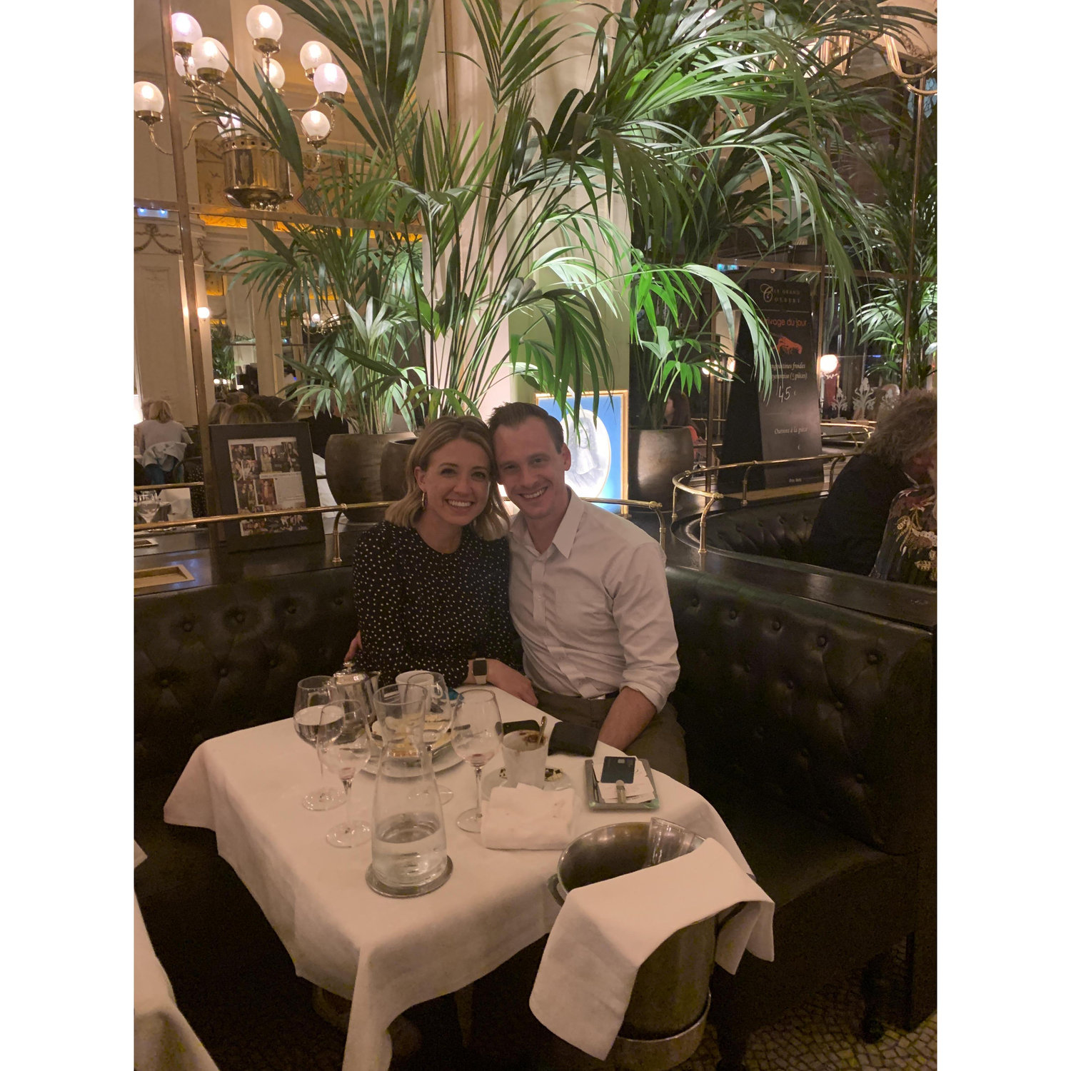 We had already planned this nice dinner that we were headed to before Nathan popped the question! It was so perfect.