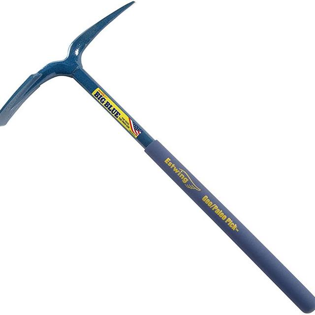 Estwing Geo/Paleo Rock Pick - 25" Geological Tool with All Steel Construction & Vinyl Cushion Grip - GP-100,GP100,Blue