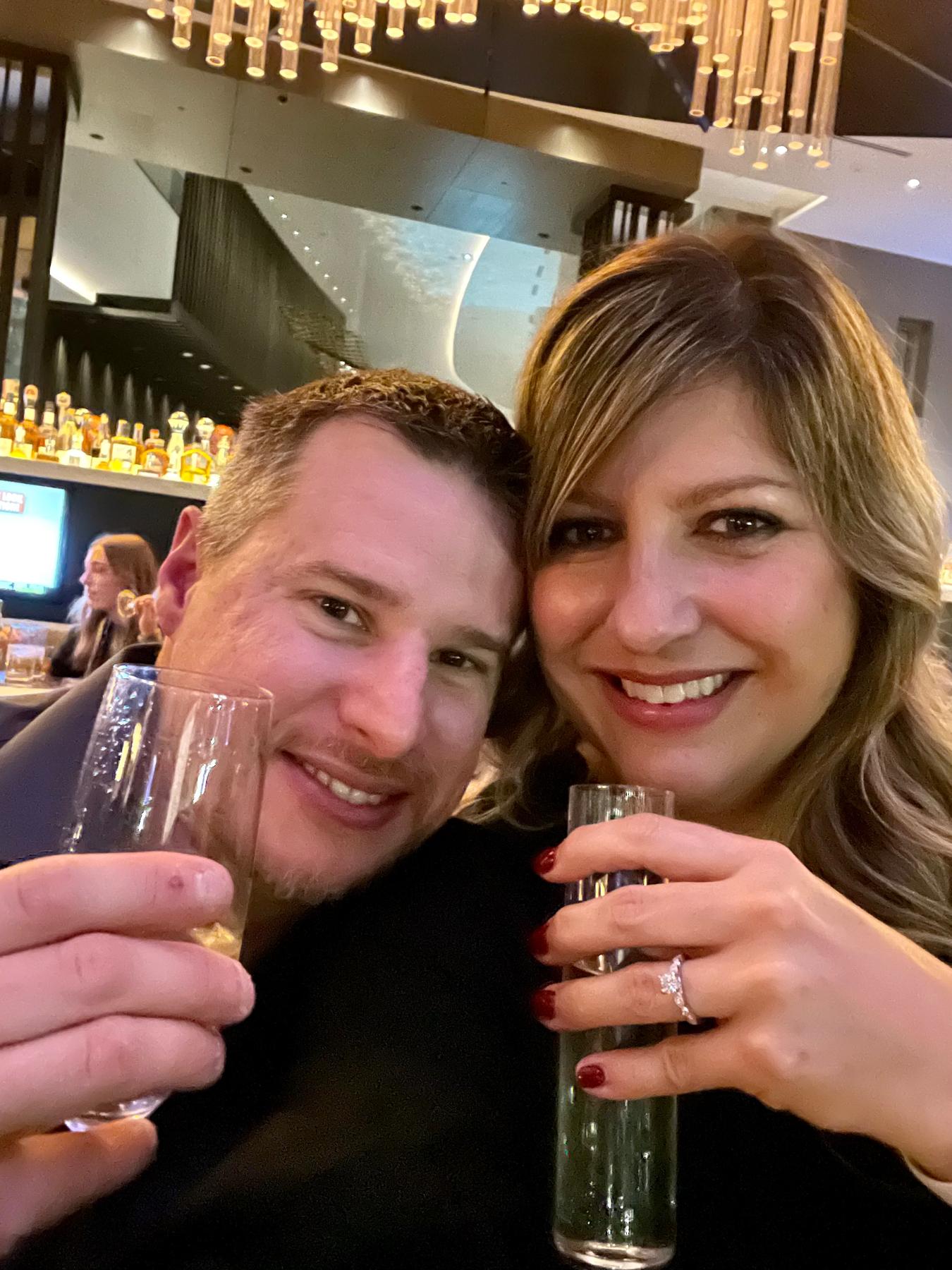 The night he popped the question, 12/31/22!!!