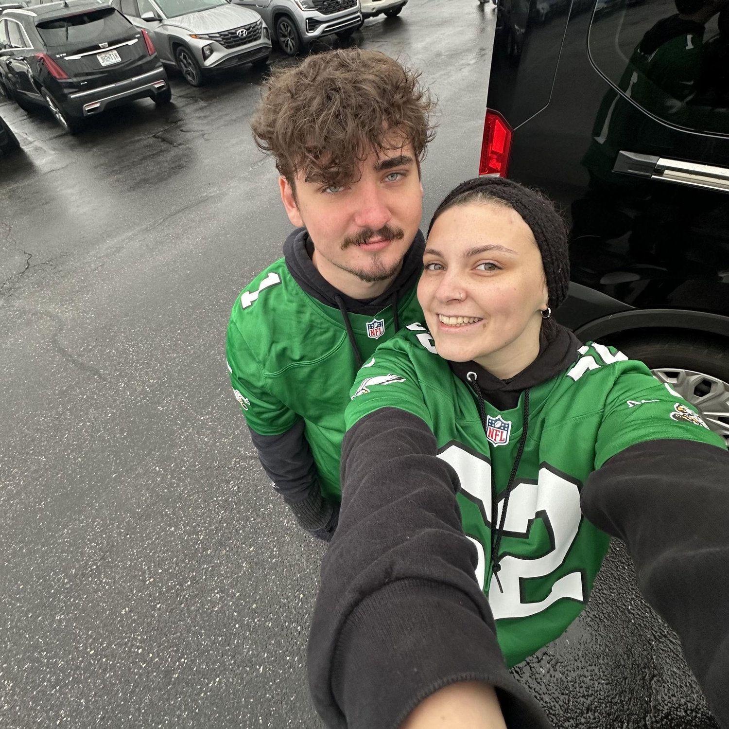 Our first Eagles game together! Go Birds!!
