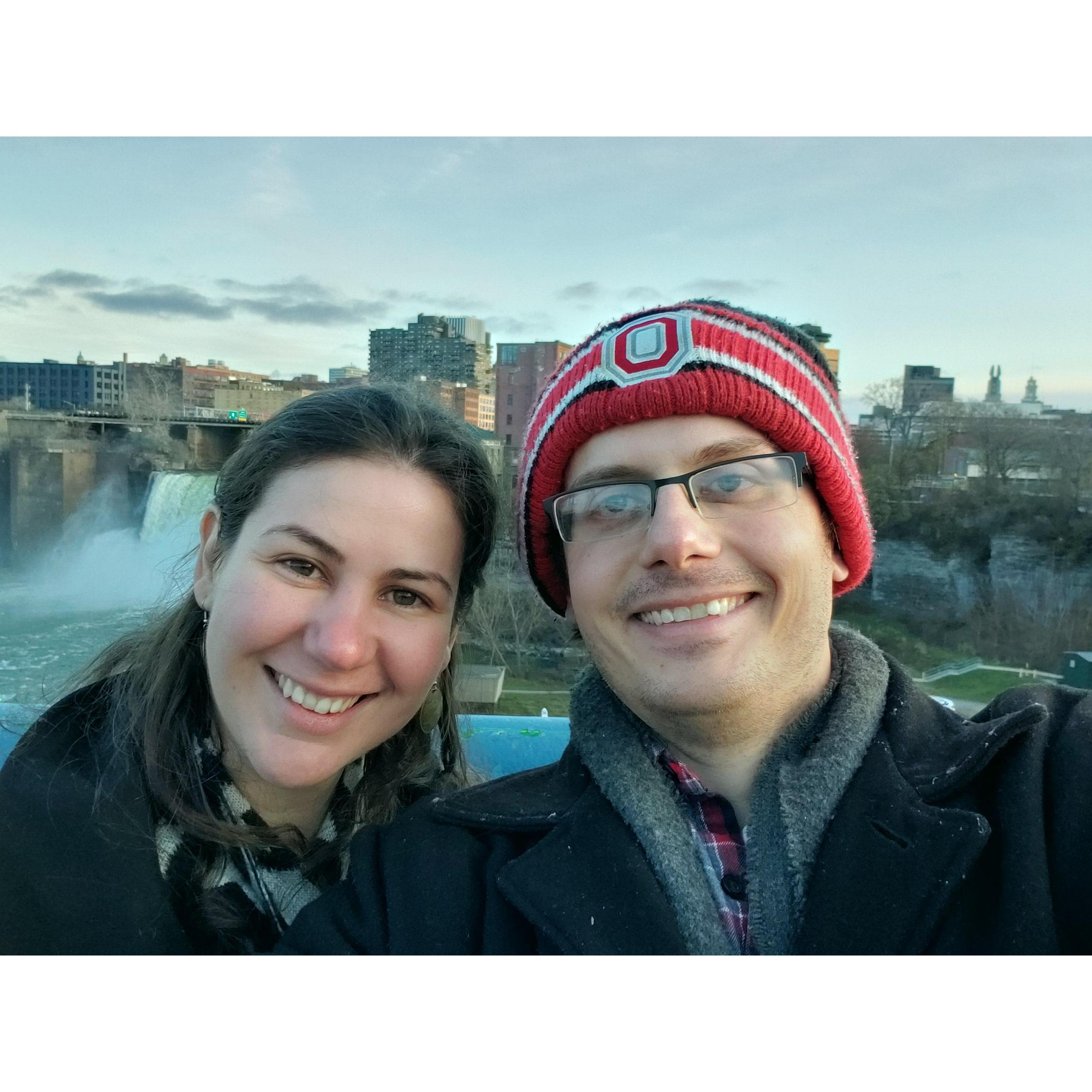 Outside the fabled Genesee Brewery in Rochester, NY!