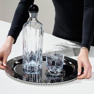 Striations Round Serving Tray