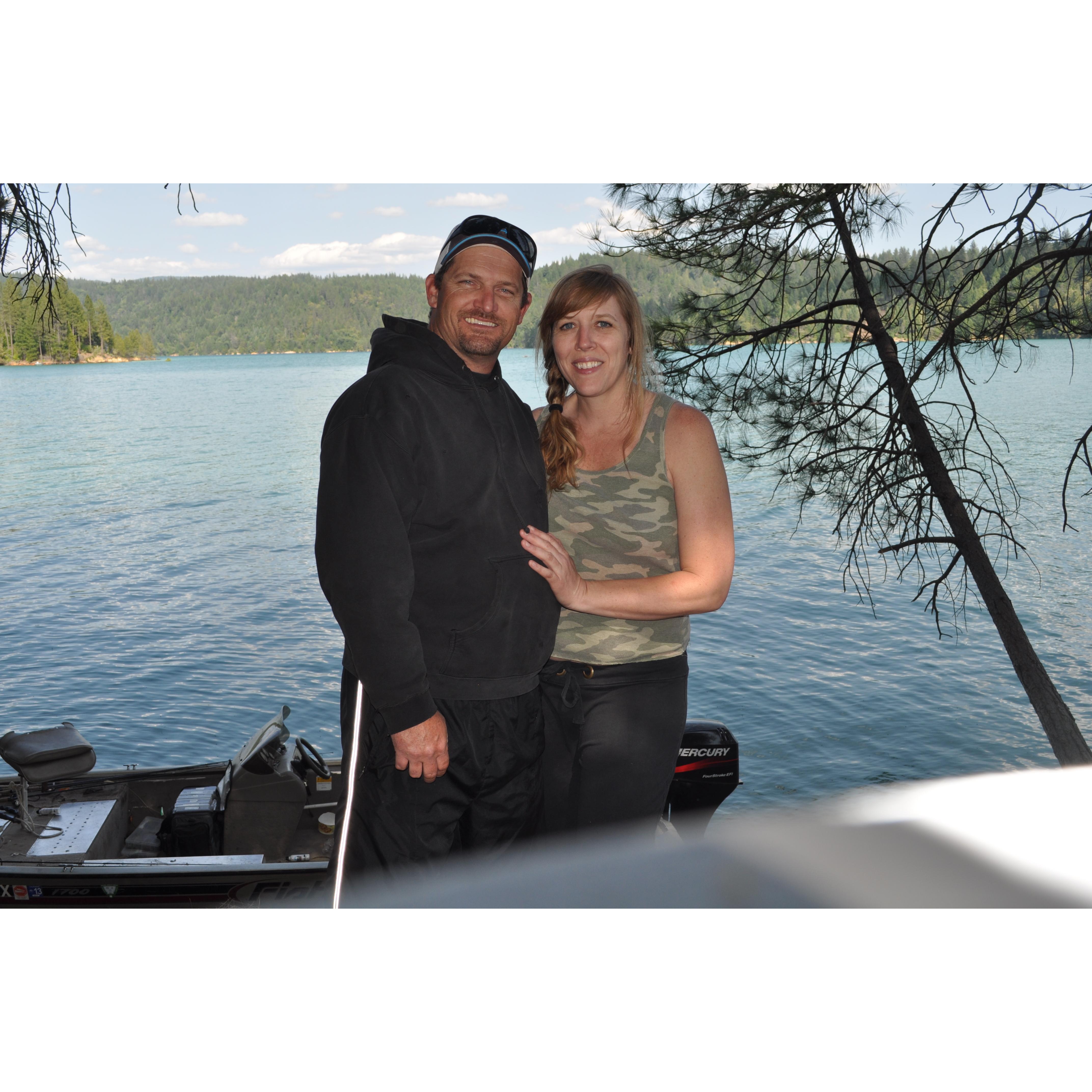 Boat in camping on Bullards Bar...such a fun trip!