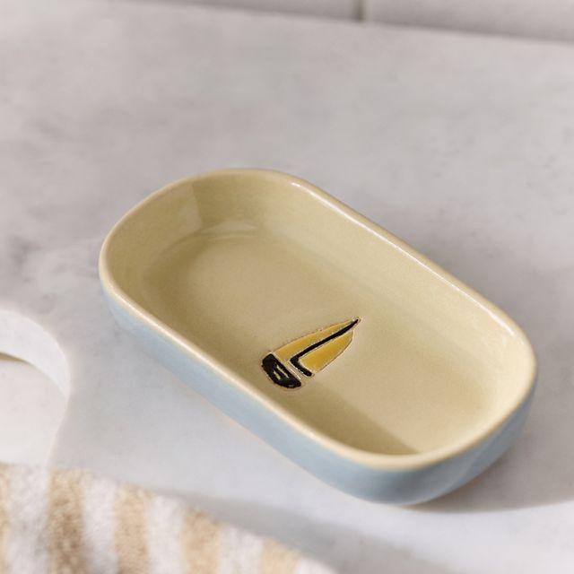 Printed Ceramic Soap Dish