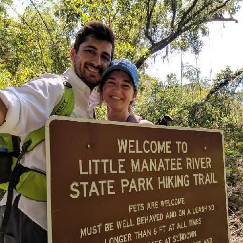 Our first hike! (very hot...lots of mosquitoes...but the company made it better :) )