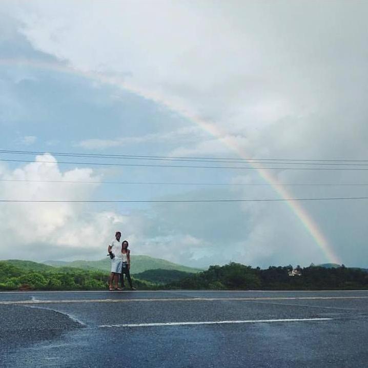 The start of our first leg of a VERY long road trip. We were going from Georgia to Ohio then to Colorado to Montana. Georgia sent us off with the most incredible rainbow either of us had ever seen.