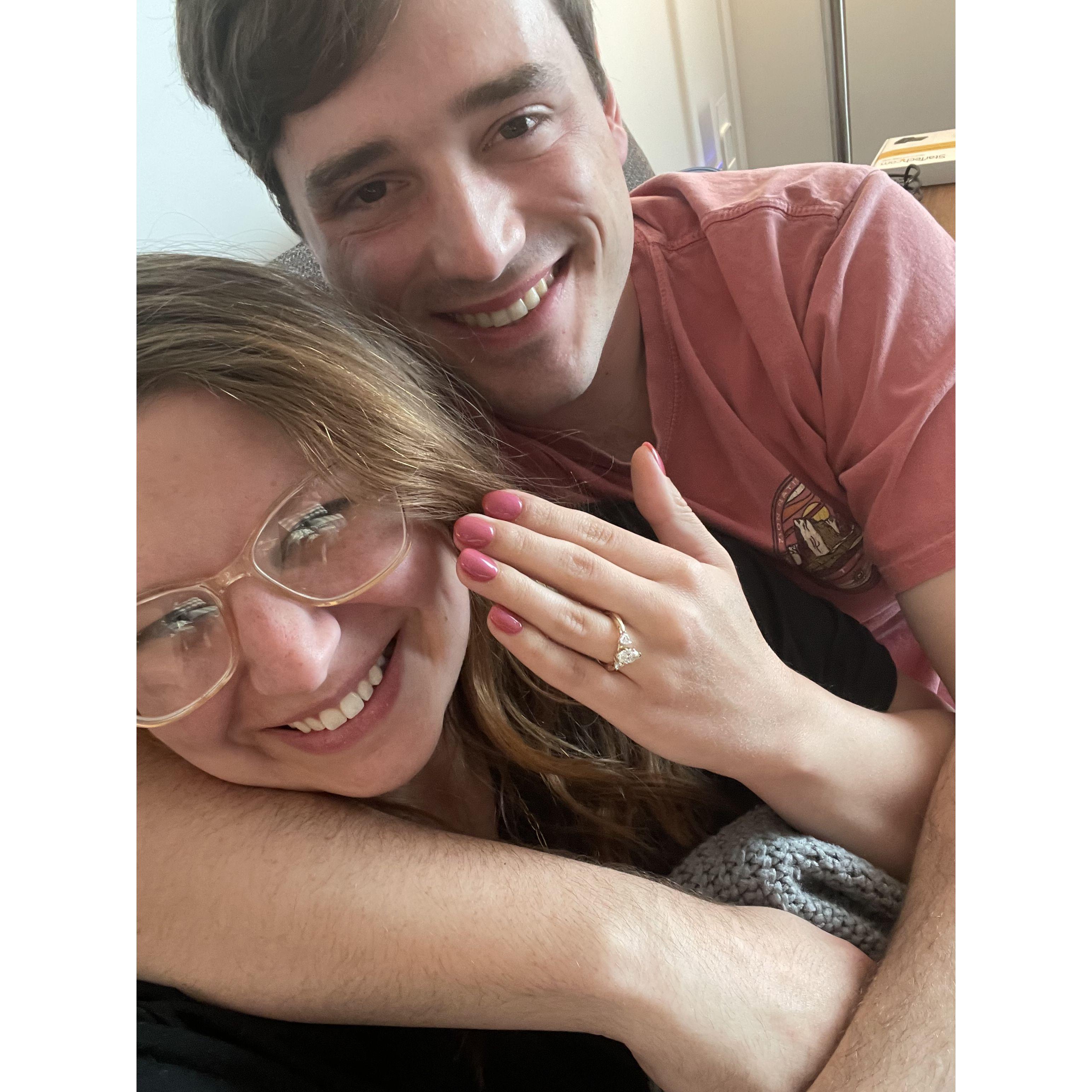The night we got engaged.
