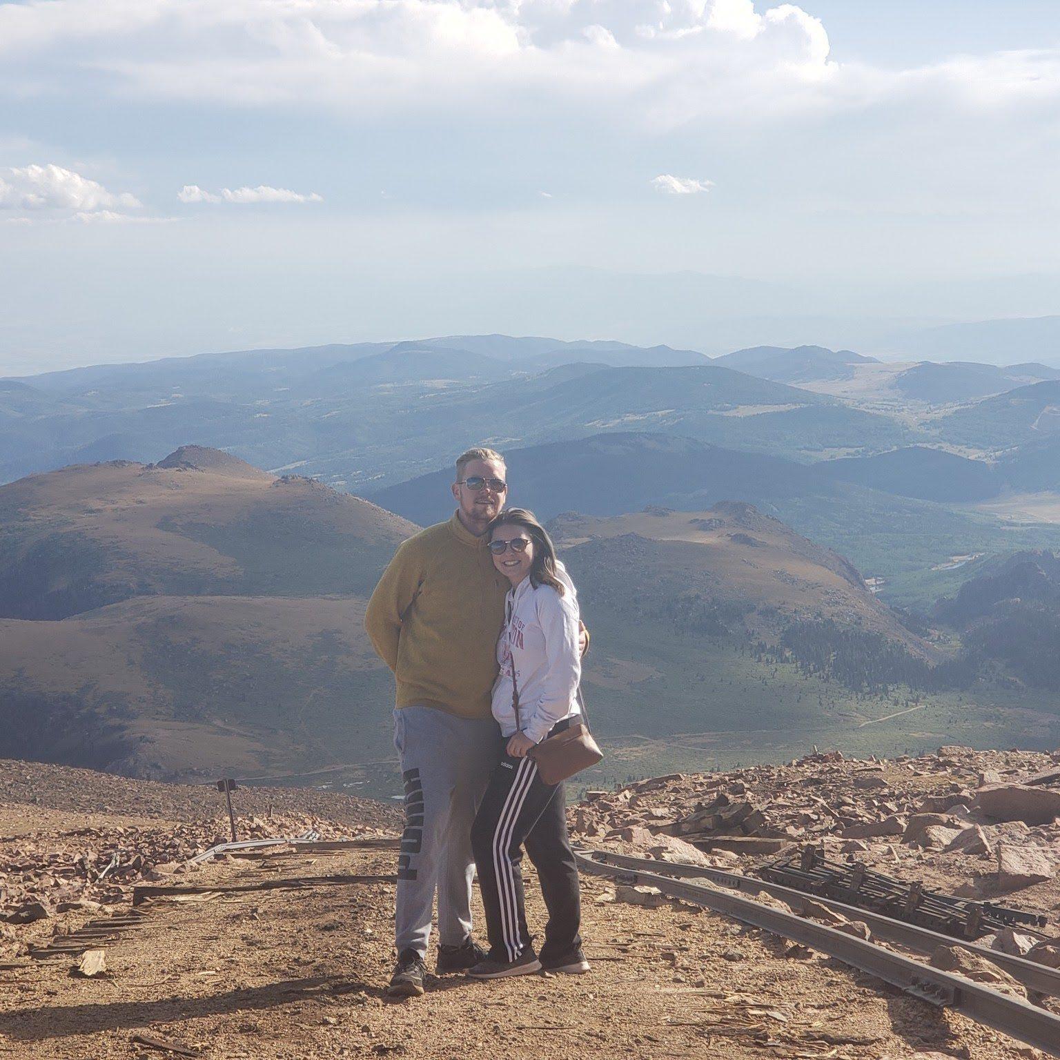 Shivering on top of Pikes Peak