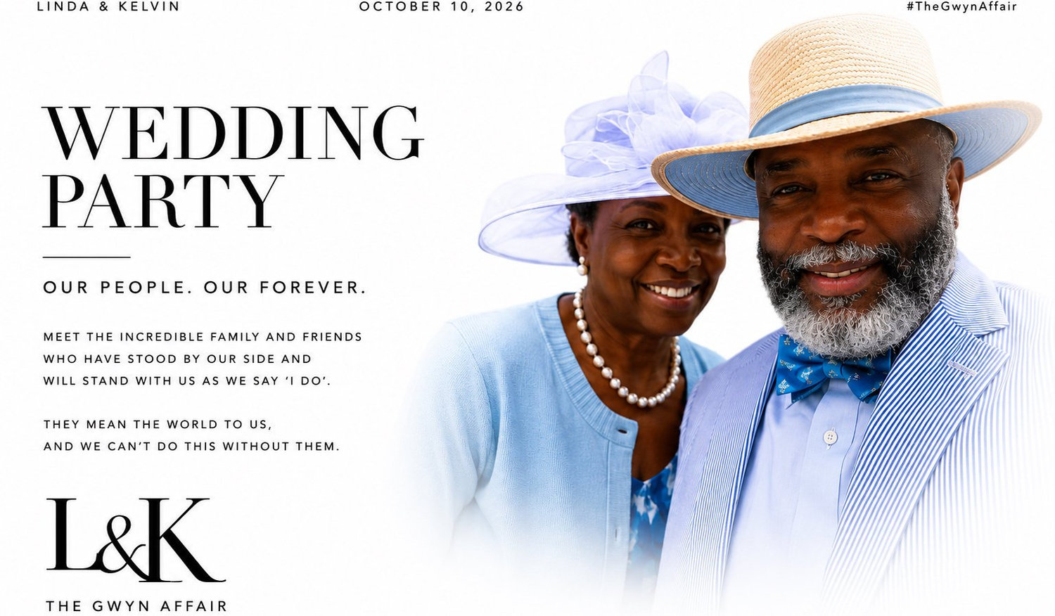 The Wedding Website of Linda White and Kelvin Gwyn