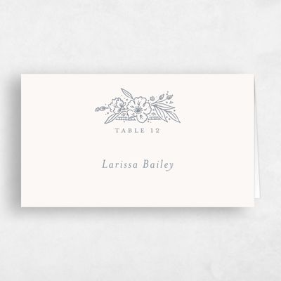 Beige Wedding Place Card - Yolande