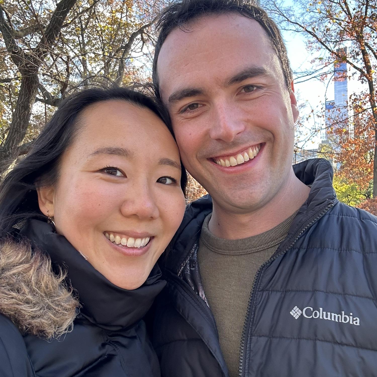 Taking a selfie in Central Park