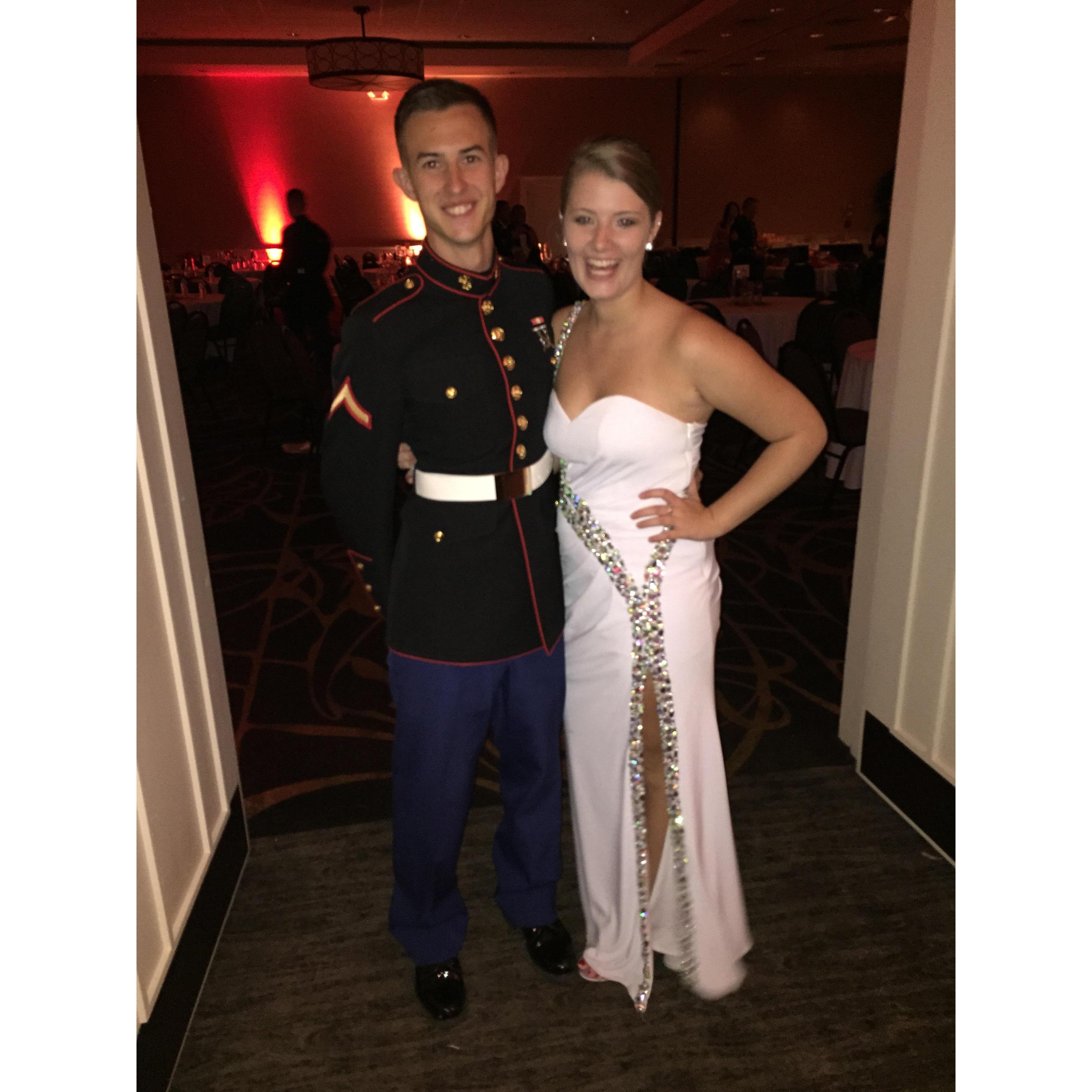 First Marine Corps ball together 2014