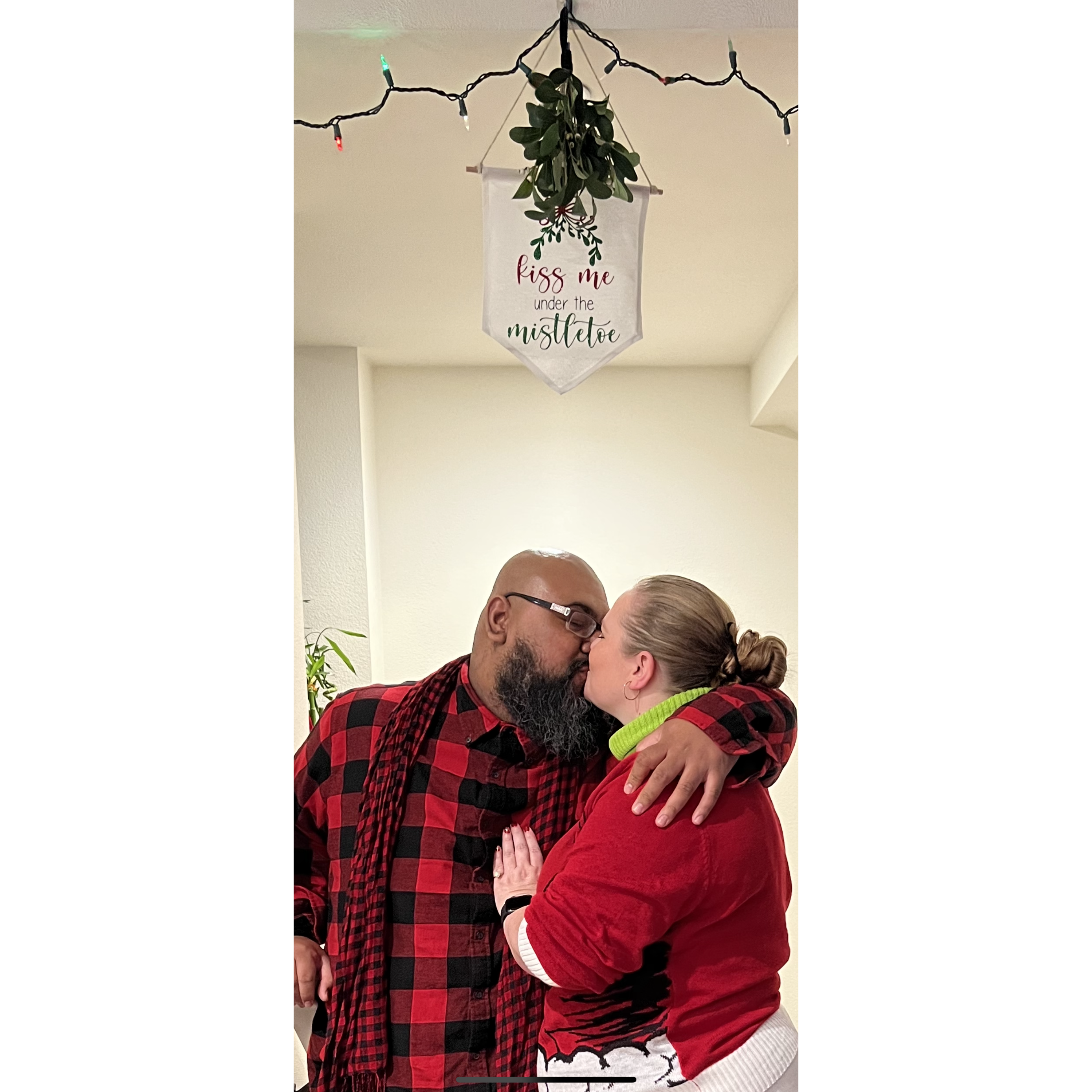 Kiss me under the mistletoe