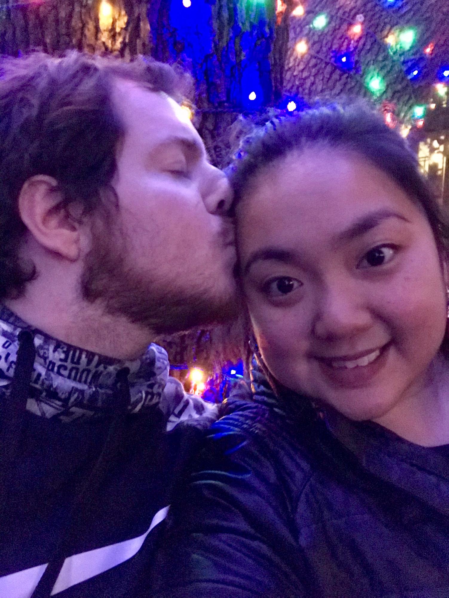 At the Christmas Lights Vitruvian Park