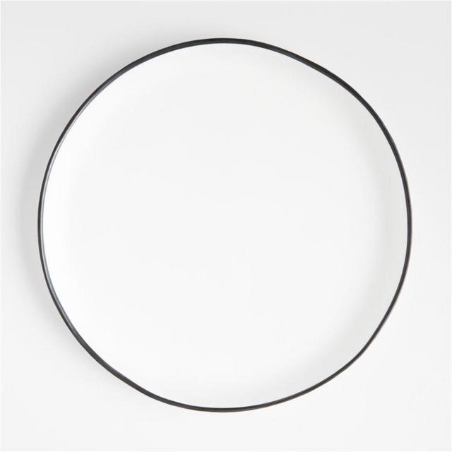 Range White Melamine Dinner Plate | Crate & Barrel