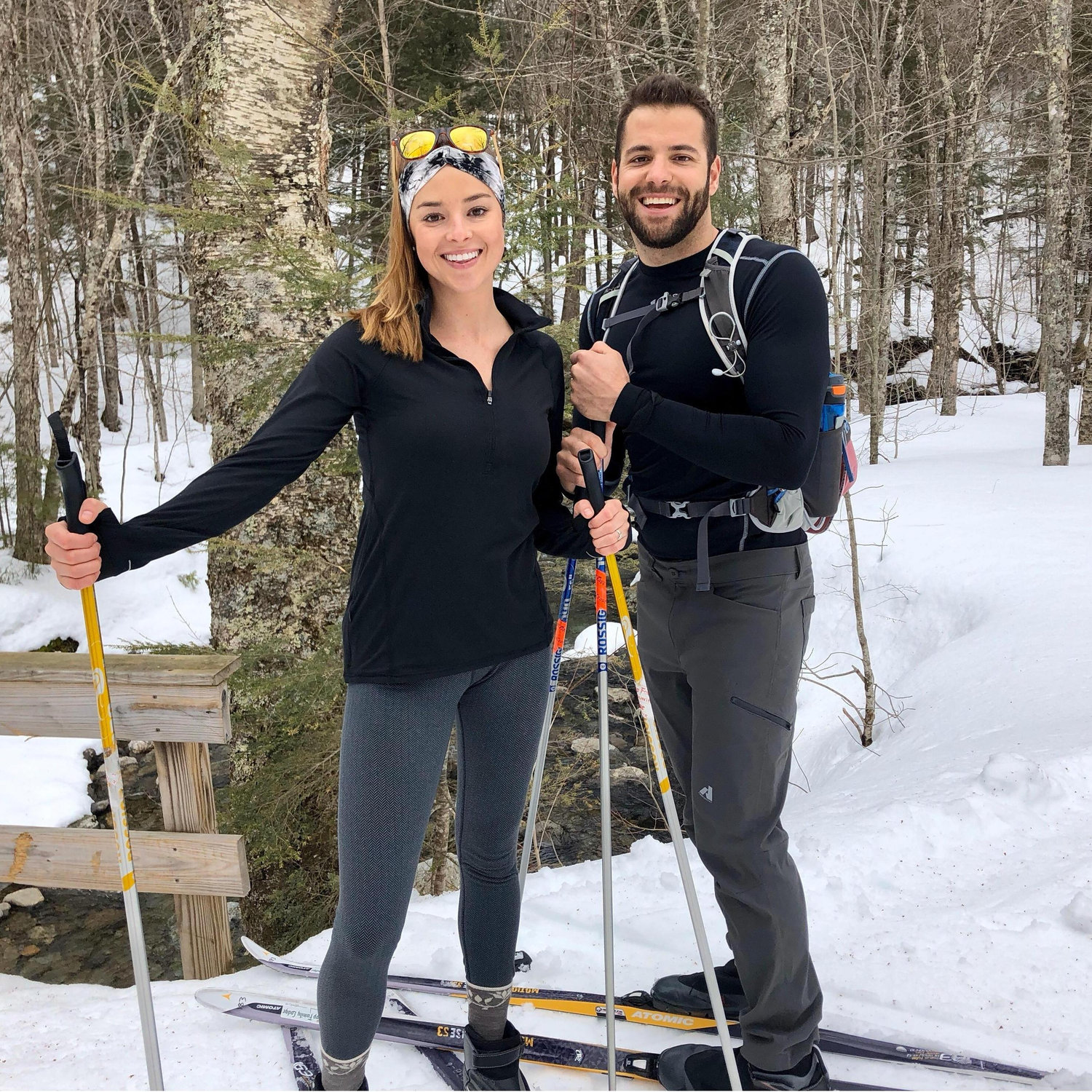Chris's first taste of XC skiing