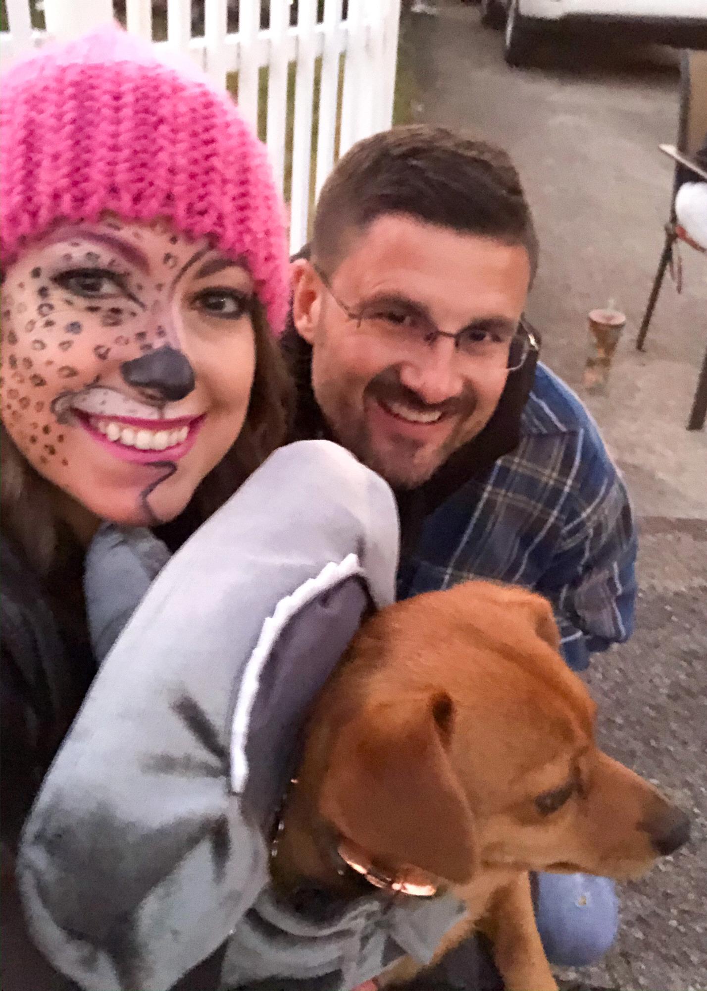 Happy Halloween - Kara & Greg with their Baby Shark, Bentli