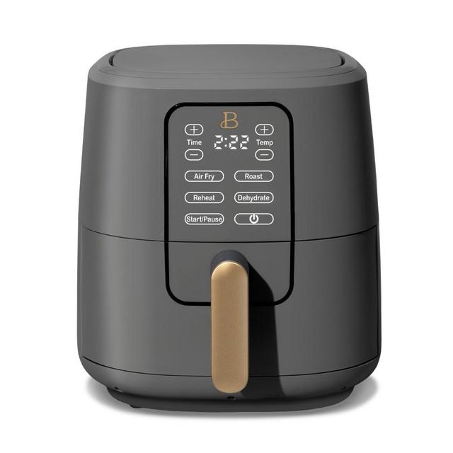 Beautiful 6 Quart Touchscreen Air Fryer, Oyster Gray by Drew Barrymore