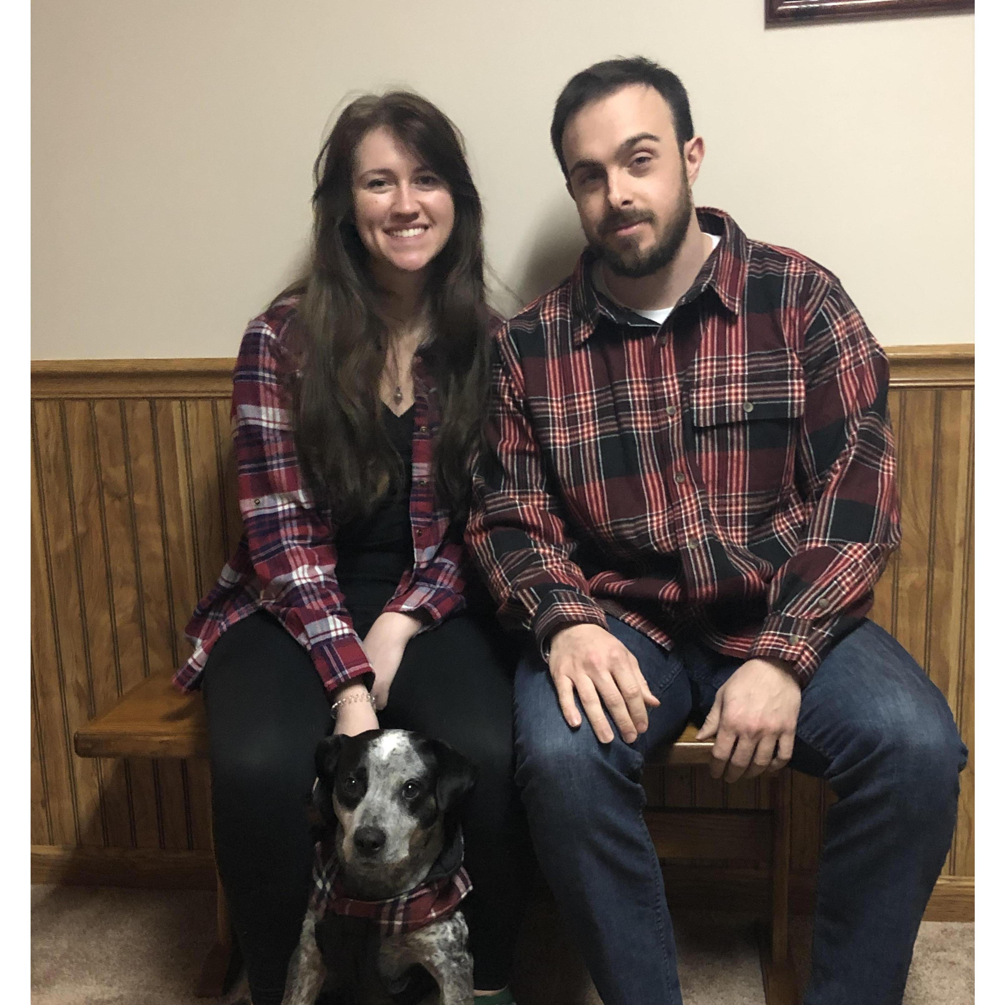 I just couldn't help myself- when I found those flannel shirts and saw that they matched perfectly with Daisy's coat I knew I couldn't pass them up
