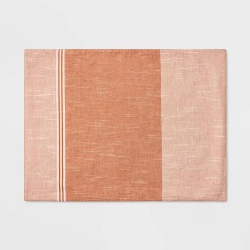 19"x14" Blocked Stripe Placemat Coral - Project 62™