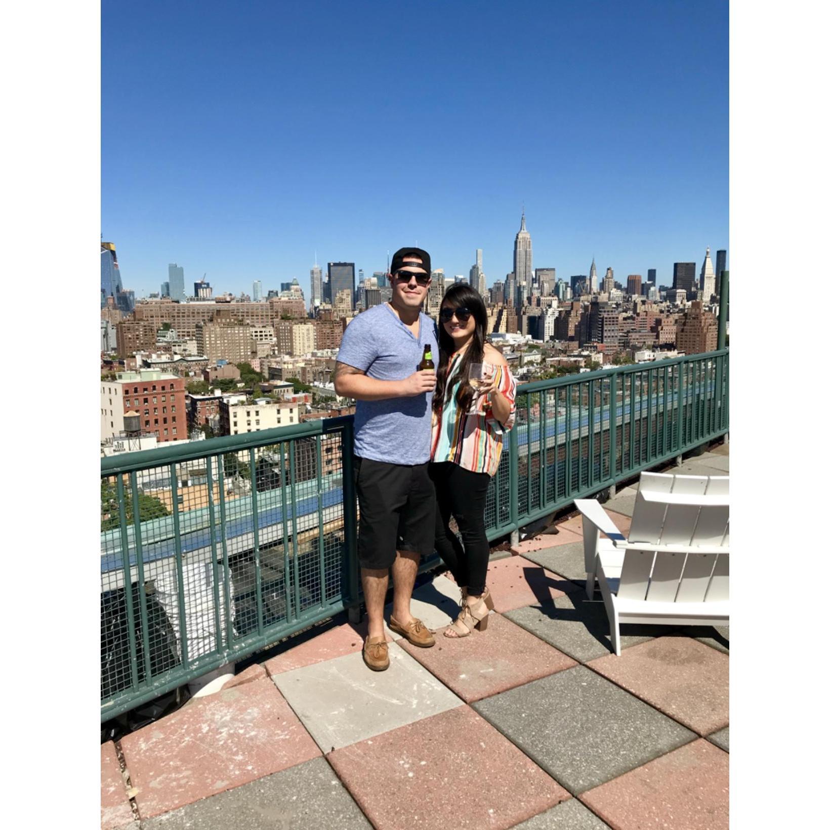 Little did I know he'd be popping the question here a year later...