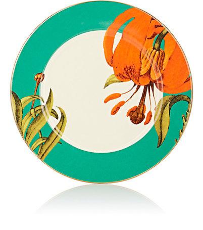 Untitled Homeware Floral Porcelain & Gold Dinner Plate