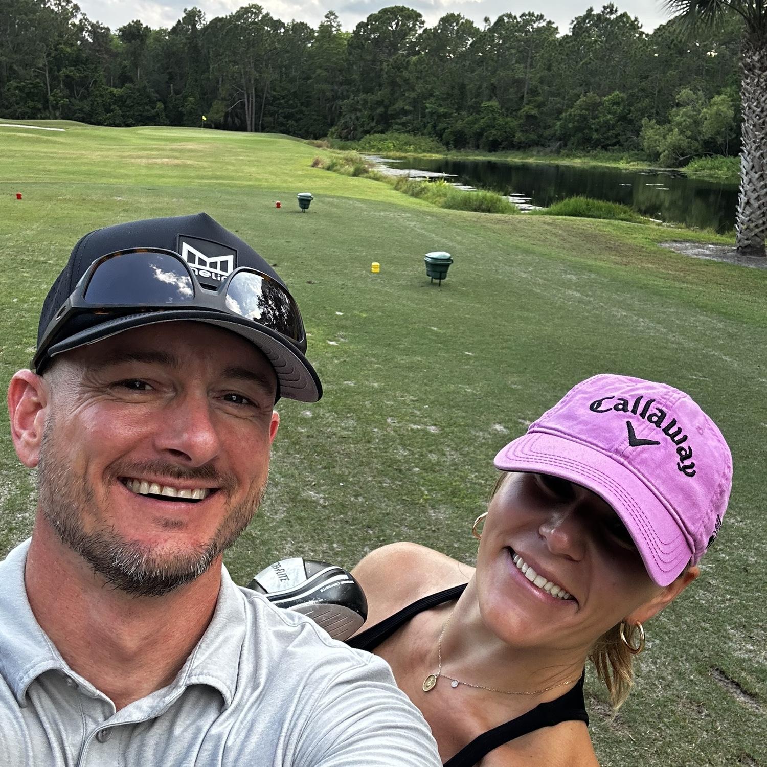 Our first time golfing together ⛳️