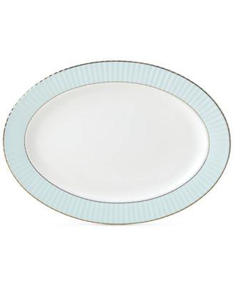 Lenox - Pleated Colors Aqua Platter