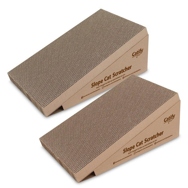 Best Pet Supplies Catify Corrugated Cardboard Cat Scratcher and Scratcher Pads