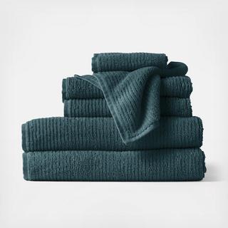 Temescal Organic Ribbed 6-Piece Towel Set