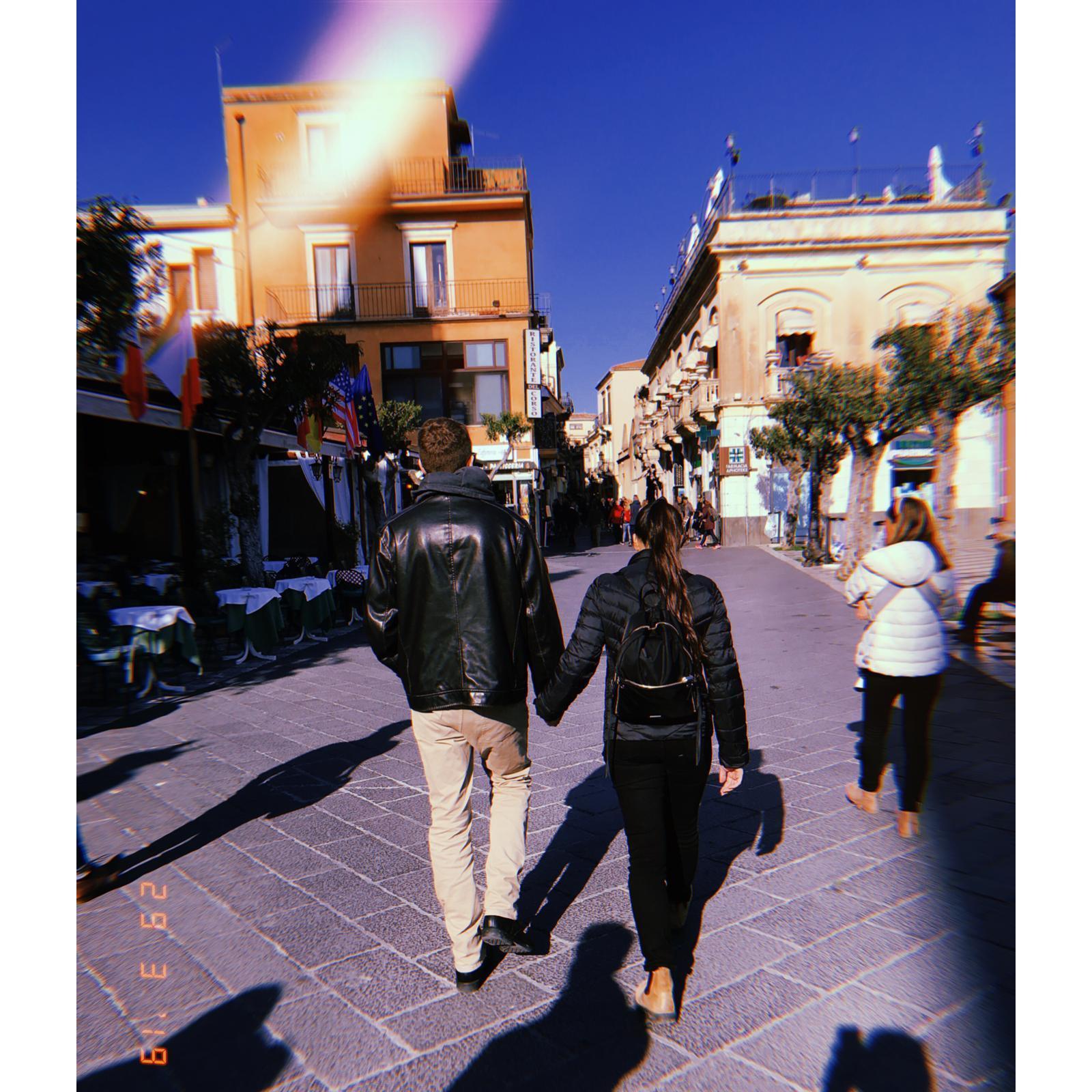Walking the streets of Taormina