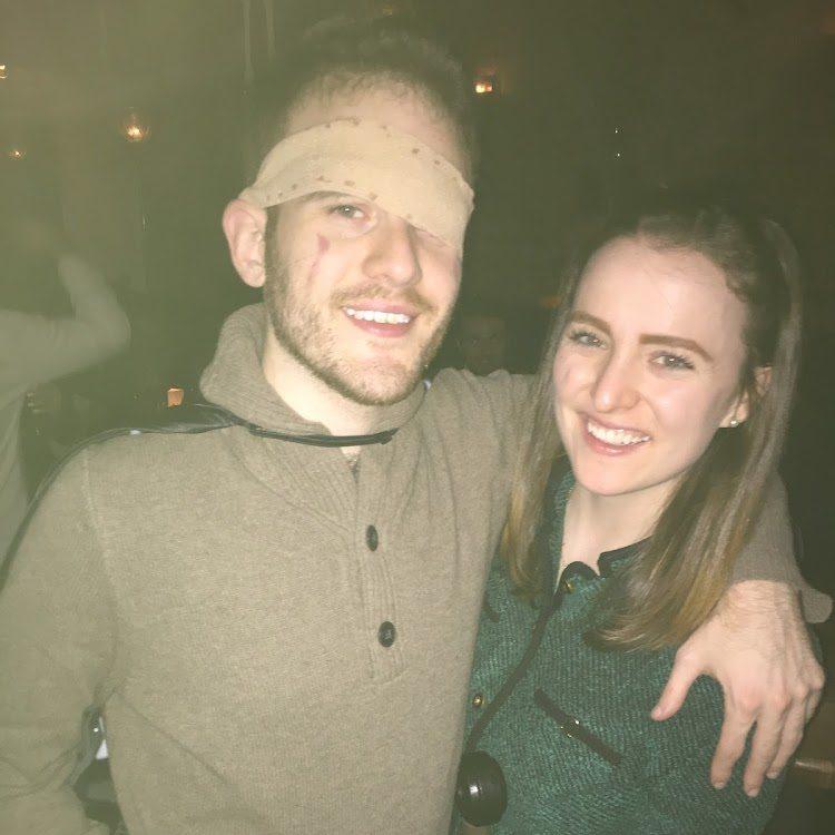 our first photo together - Halloween 2017