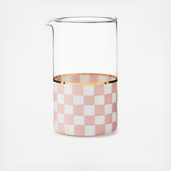MacKenzie-Childs Rosy Check Mixing Glass - Thumbnail 3